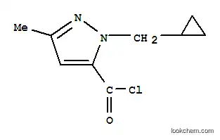 1H-Pyrazole-5-carbonylchloride,1-(cyclopropylmethyl)-3-methyl-(9CI)