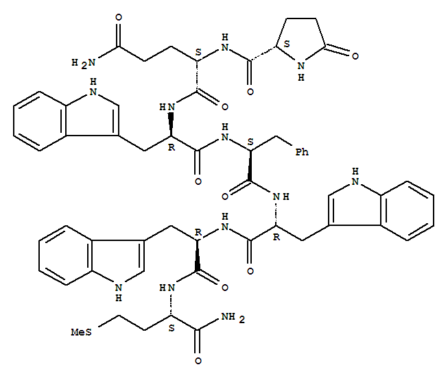 L-Methioninamide,5-oxo-L-prolyl-L-glutaminyl-D-tryptophyl-L-phenylalanyl-D-tryptophyl-D-tryptophyl-