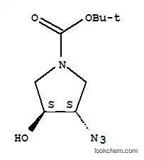 Molecular Structure of 143700-05-4 (TRANS-3-AZIDO-1-BOC-4-HYDROXYPYRROLIDINE)