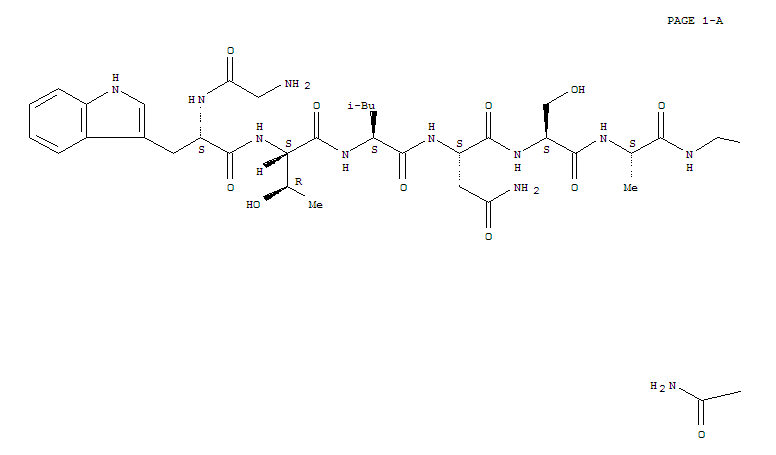 L-Alaninamide,glycyl-L-tryptophyl-L-threonyl-L-leucyl-L-asparaginyl-L-seryl-L-alanylglycyl-L-tyrosyl-L-leucyl-L-leucylglycyl-L-prolyl-L-prolyl-L-prolyl-L-alanyl-L-leucyl-L-alanyl-L-leucyl-