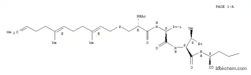 Molecular Structure of 144608-65-1 (AC-CYS(FARNESYL)-VAL-ILE-MET-OH)