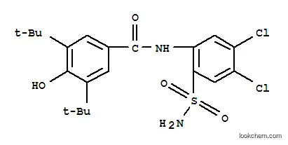 3,5-Bis(1,1-dimethylethyl)-4-hydroxy-N-(4,5-dichloro-2-sulfamoylphenyl)benzamide