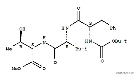 Molecular Structure of 151629-29-7 (tert-butyloxycarbonyl phenylalanyl-leucyl-threonine methyl ester)