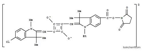 4-[(5-Chloro-1,3,3-trimethylindol-1-ium-2-yl)methylidene]-2-[[5-(2,5-dioxopyrrolidin-1-yl)oxycarbonyl-1-ethyl-3,3-dimethylindol-2-ylidene]methyl]-3-oxocyclobuten-1-olate