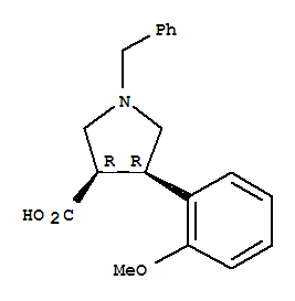 1-BENZYL-4-(2-METHOXY-PHENYL)-PYRROLIDINE-3-CARBOXYLIC ACID HYDROCHLORIDE