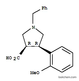 Molecular Structure of 154205-77-3 (1-BENZYL-4-(2-METHOXY-PHENYL)-PYRROLIDINE-3-CARBOXYLIC ACID HYDROCHLORIDE)