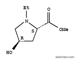 Molecular Structure of 154342-67-3 (L-Proline, 1-ethyl-4-hydroxy-, methyl ester, trans- (9CI))