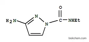 Molecular Structure of 154366-40-2 (1H-Pyrazole-1-carboxamide,3-amino-N-ethyl-(9CI))
