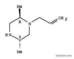 Molecular Structure of 155766-33-9 ((+/-)-TRANS-1-ALLYL-2 5-DIMETHYLPIPERAZ&)