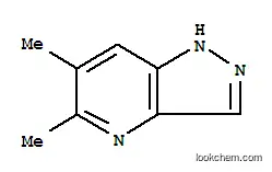 Molecular Structure of 156118-20-6 (1H-Pyrazolo[4,3-b]pyridine,5,6-dimethyl-(9CI))