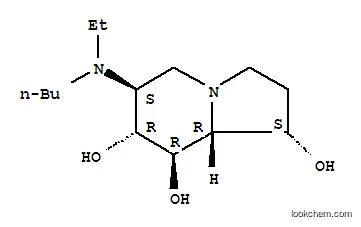 Molecular Structure of 156206-02-9 (1,7,8-Indolizinetriol, 6-(butylethylamino)octahydro-, 1S-(1.alpha.,6.beta.,7.alpha.,8.beta.,8a.beta.)-)