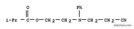 Molecular Structure of 156814-31-2 (2-((2-cyanoethyl)(phenyl)amino)ethyl isobutyrate)