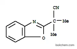 Molecular Structure of 157763-81-0 (2-BENZOOXAZOL-2-YL-2-METHYLPROPIONITRILE)