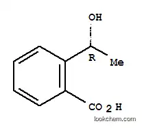 Molecular Structure of 158169-17-6 (Benzoic acid, 2-(1-hydroxyethyl)-, (R)- (9CI))