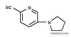 Molecular Structure of 160017-09-4 (5-Pyrrolidin-1-ylpyridine-2-carbonitrile)