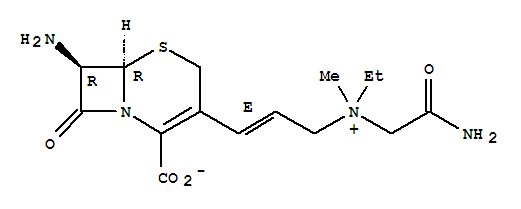 {(E)-3-[(6R,7R)-7-AMINO-2-CARBOXYLATO-8-OXO-5-THIA-AZABICYCLO[4.2.0]OCT-2-EN-3-YL]ALLYL}-(CARBAMOYLMETHYL)(ETHYL)METHYLAMMONIUMCAS