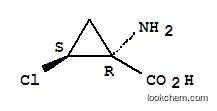 Molecular Structure of 162989-67-5 (Cyclopropanecarboxylic acid, 1-amino-2-chloro-, (1R-trans)- (9CI))