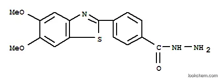 Molecular Structure of 163032-69-7 (4-(5,6-DIMETHOXYBENZOTHIAZOL-2-YL)BENZOIC ACID HYDRAZIDE)