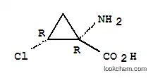 Molecular Structure of 163180-54-9 (Cyclopropanecarboxylic acid, 1-amino-2-chloro-, (1R-cis)- (9CI))