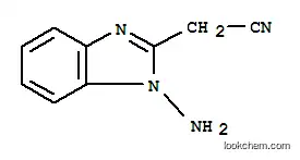 Molecular Structure of 163227-60-9 (1H-Benzimidazole-2-acetonitrile,1-amino-(9CI))