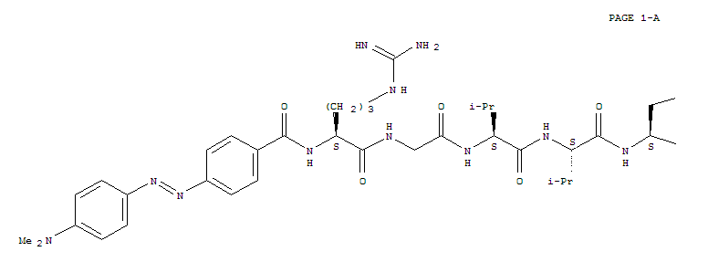 L-Alaninamide,N2-[4-[2-[4-(dimethylamino)phenyl]diazenyl]benzoyl]-L-arginylglycyl-L-valyl-L-valyl-L-asparaginyl-L-alanyl-L-seryl-L-seryl-L-arginyl-L-leucyl-N-[2-[(5-sulfo-1-naphthalenyl)amino]ethyl]-