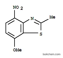 Molecular Structure of 163299-53-4 (Benzothiazole, 7-methoxy-2-methyl-4-nitro- (9CI))