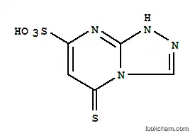 1,2,4-Triazolo[4,3-a]pyrimidine-7-sulfonic  acid,  1,5-dihydro-5-thioxo-