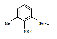 Benzenamine,  2-methyl-6-(2-methylpropyl)-
