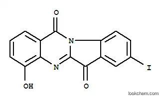 Molecular Structure of 169038-51-1 (Indolo[2,1-b]quinazoline-6,12-dione,  4-hydroxy-8-iodo-)