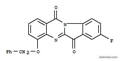 Indolo[2,1-b]quinazoline-6,12-dione,  8-fluoro-4-(phenylmethoxy)-