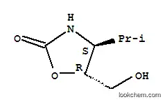 Molecular Structure of 169057-30-1 (2-Oxazolidinone,5-(hydroxymethyl)-4-(1-methylethyl)-,(4S-trans)-(9CI))
