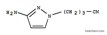 Molecular Structure of 169266-68-6 (1H-Pyrazole-1-butanenitrile,3-amino-(9CI))