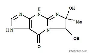 Molecular Structure of 171813-05-1 (9H-Imidazo[1,2-a]purin-9-one,  1,4,6,7-tetrahydro-6,7-dihydroxy-6-methyl-  (9CI))