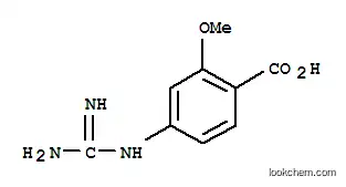 Molecular Structure of 173731-96-9 (Benzoic acid, 4-[(aminoiminomethyl)amino]-2-methoxy- (9CI))