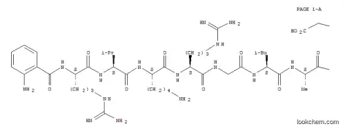 Molecular Structure of 174838-79-0 (ABZ-ARG-VAL-LYS-ARG-GLY-LEU-ALA-M-NITRO-TYR-ASP-OH)