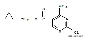 Molecular Structure of 175137-31-2 (CYCLOPROPYLMETHYL 2-CHLORO-4-(TRIFLUOROMETHYL)PYRIMIDINE-5-CARBOXYLATE)