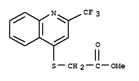 Acetic acid,2-[[2-(trifluoromethyl)-4-quinolinyl]thio]-, methyl ester