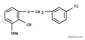 Molecular Structure of 175204-01-0 (2-(3-Chlorobenzyloxy)-6-methoxybenzonitrile)