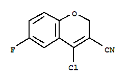 2H-1-Benzopyran-3-carbonitrile,4-chloro-6-fluoro- 175205-57-9