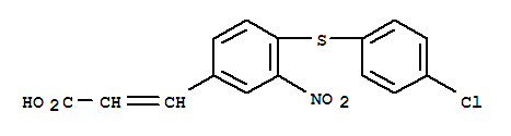 3-(4-(4-Chlorophenylthio)-3-nitrophenyl)acrylic acid