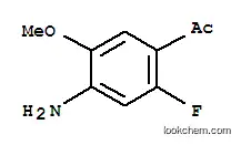 Molecular Structure of 175711-82-7 (1-(4-Amino-2-fluoro-5-methoxy-phenyl)-ethanone)