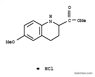 Molecular Structure of 176641-34-2 (METHYL 6-METHOXY-1,2,3,4-TETRAHYDROQUINOLINE-2-CARBOXYLATE HCL)