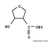 Molecular Structure of 176909-98-1 (3-Furancarboxylicacid,tetrahydro-4-hydroxy-,ethylester(9CI))
