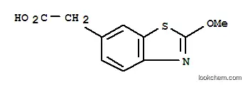 Molecular Structure of 178487-06-4 (6-Benzothiazoleaceticacid,2-methoxy-(9CI))