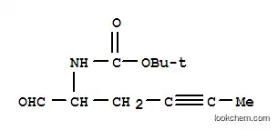 Molecular Structure of 183500-62-1 (Carbamic acid, (1-formyl-3-pentynyl)-, 1,1-dimethylethyl ester (9CI))