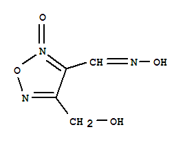 1,2,5-OXADIAZOLE-3-CARBOXALDEHYDE,4-(HYDROXYMETHYL)-,3-OXIME,2-OXIDECAS