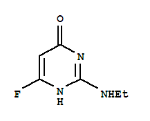 4-1H-PYRIMIDINONE,2-(ETHYLAMINO)-6-FLUORO-CAS