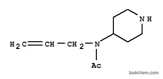 Molecular Structure of 184683-32-7 (Acetamide,  N-4-piperidinyl-N-2-propenyl-  (9CI))