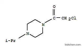 Molecular Structure of 185547-14-2 (Piperazine, 1-(chloroacetyl)-4-(1-methylethyl)- (9CI))