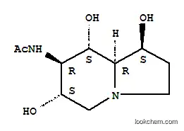 Molecular Structure of 185899-28-9 (Acetamide, N-(octahydro-1,6,8-trihydroxy-7-indolizinyl)-, 1S-(1.alpha.,6.beta.,7.alpha.,8.beta.,8a.beta.)-)